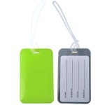 Shiny PVC Luggage Tag with Loop_50648