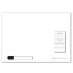 A3 Magnetic Whiteboard with Notepad_59335