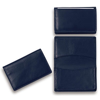 Premium Dark Blue Leather Card Holder (Express Offshore)_16219