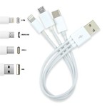 3 in 1 Combo USB Cable – Micro, 8 Pin, Type C_70738