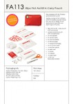 30pc First Aid Kit – Carry pouch w/front pocket_79669