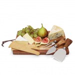 4pc Cheese Set w/Acacia Wood Cheese Board_79756
