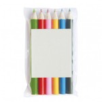 6 Coloured Pencils in Pouch_79905