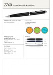 Hubert Chrome Trim Metal Ballpoint Pen_80079