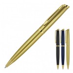 Hubert Gold Trim Metal Ballpoint Pen_80143