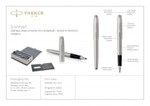 Parker Sonnet Rollerball Pen – Brushed Stainless CT_80485