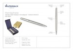 Waterman Hemisphere Ballpoint Pen – Brushed Stainless CT_80595