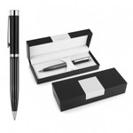 Stripe Black Ballpoint Pen (Mirror Engrave)_80825